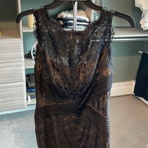 Black lace cocktail dress